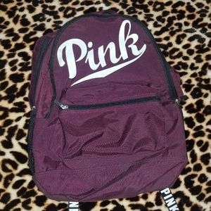 Vs pink maroon backpack